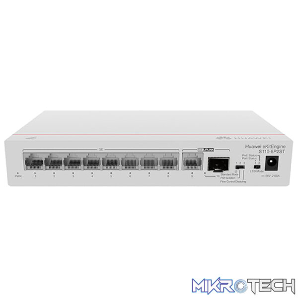 Huawei S110-8P2ST Unmanaged 8xPOE+ Switch - Networking - Image 2